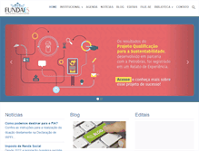 Tablet Screenshot of fundaes.org.br